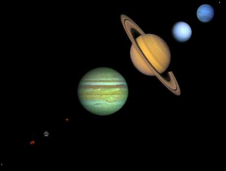 solar system project planet sizes